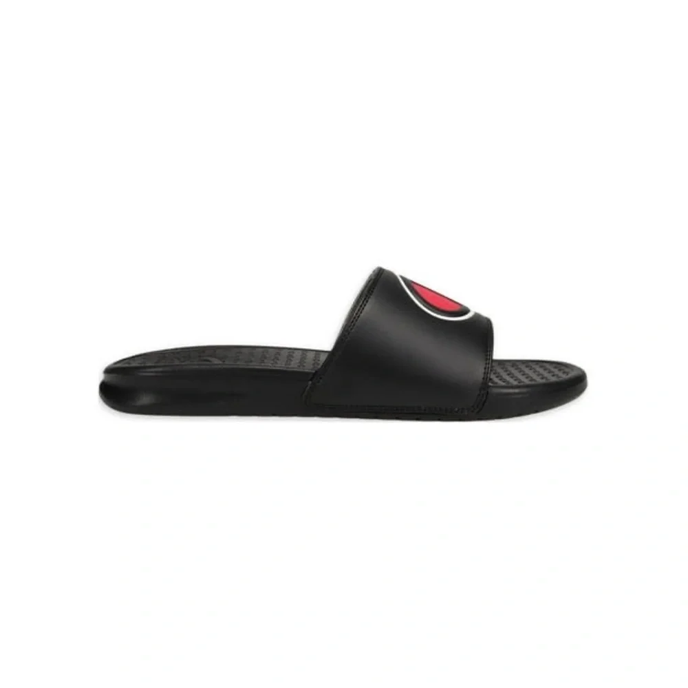 Champion • Men's Scarlet Black Slide Sandal